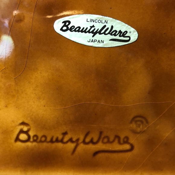 Rare VGT Beauty Ware ceramic 3 piece Canister set Farmhouse eagle wagon wheel - Picture 10 of 10